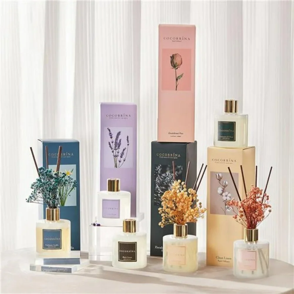 Reed Diffuser Clean Linen Scent Long Lasting Home Bathroom Fragrance Decor